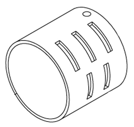 Nozzle - 1\" Hex